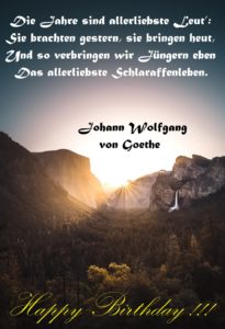 Spruch zum Geburtstag Nummer 5